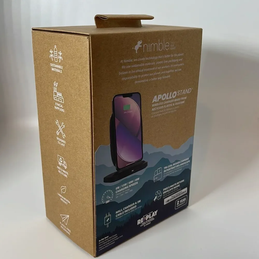 NWT NIMBLE APOLLO Wireless Stand - Wireless Charger Stand